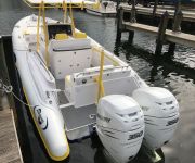 TNT Custom Marine Airship 330 at Fort Lauderdale Boat Show