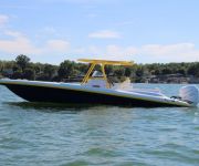 TNT Custom Marine Airship 330 at Fort Lauderdale Boat Show