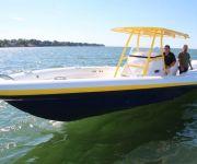 TNT Custom Marine Airship 330 at Fort Lauderdale Boat Show