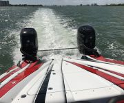 TNT Sea Trials New 340X MTI Twin Mercury 400 Outboard Cat