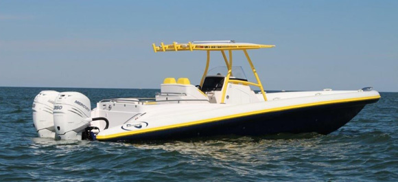 TNT Custom Marine Airship 330 at Fort Lauderdale Boat Show TNT Custom Marine Airship 330 at Fort Lauderdale Boat Show